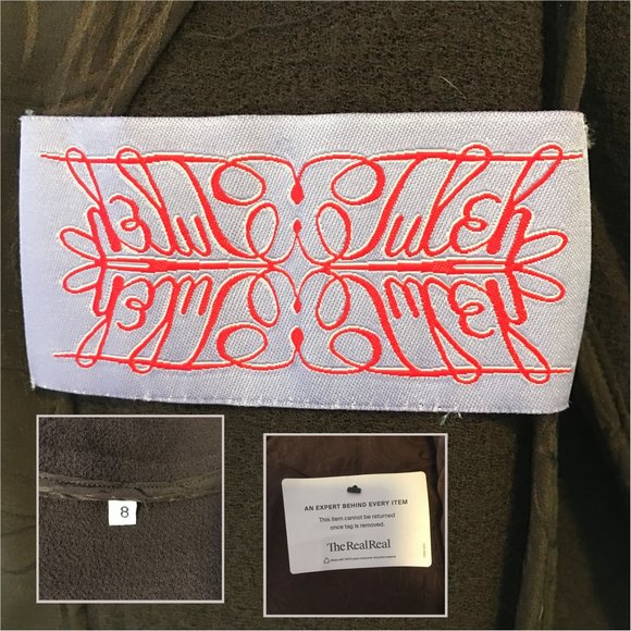 TULEH Brown Fringe Wool Blend Evening Jacket - Picture 13 of 14